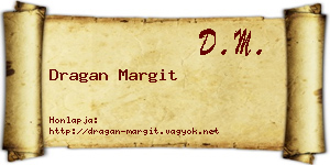 Dragan Margit névjegykártya